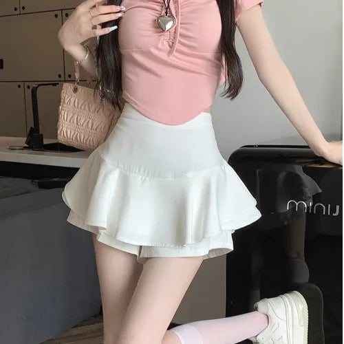 Tiered Mini Skirt