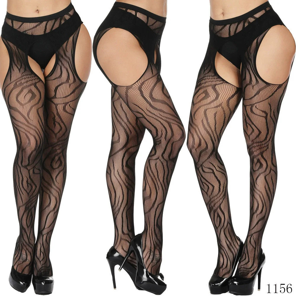 Fishnet Garter Stockings