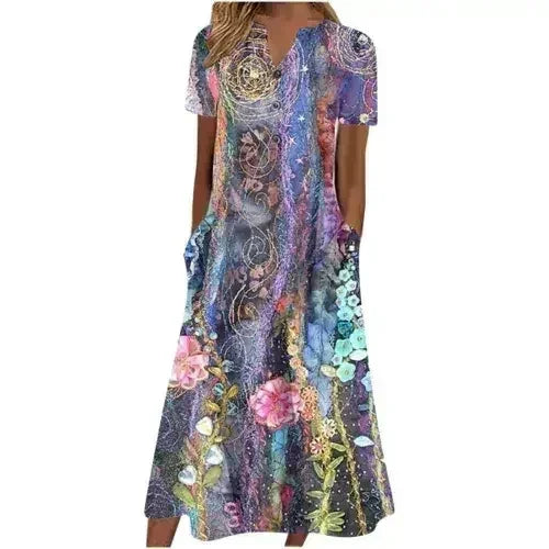 Women's Midi Dress with Pockets