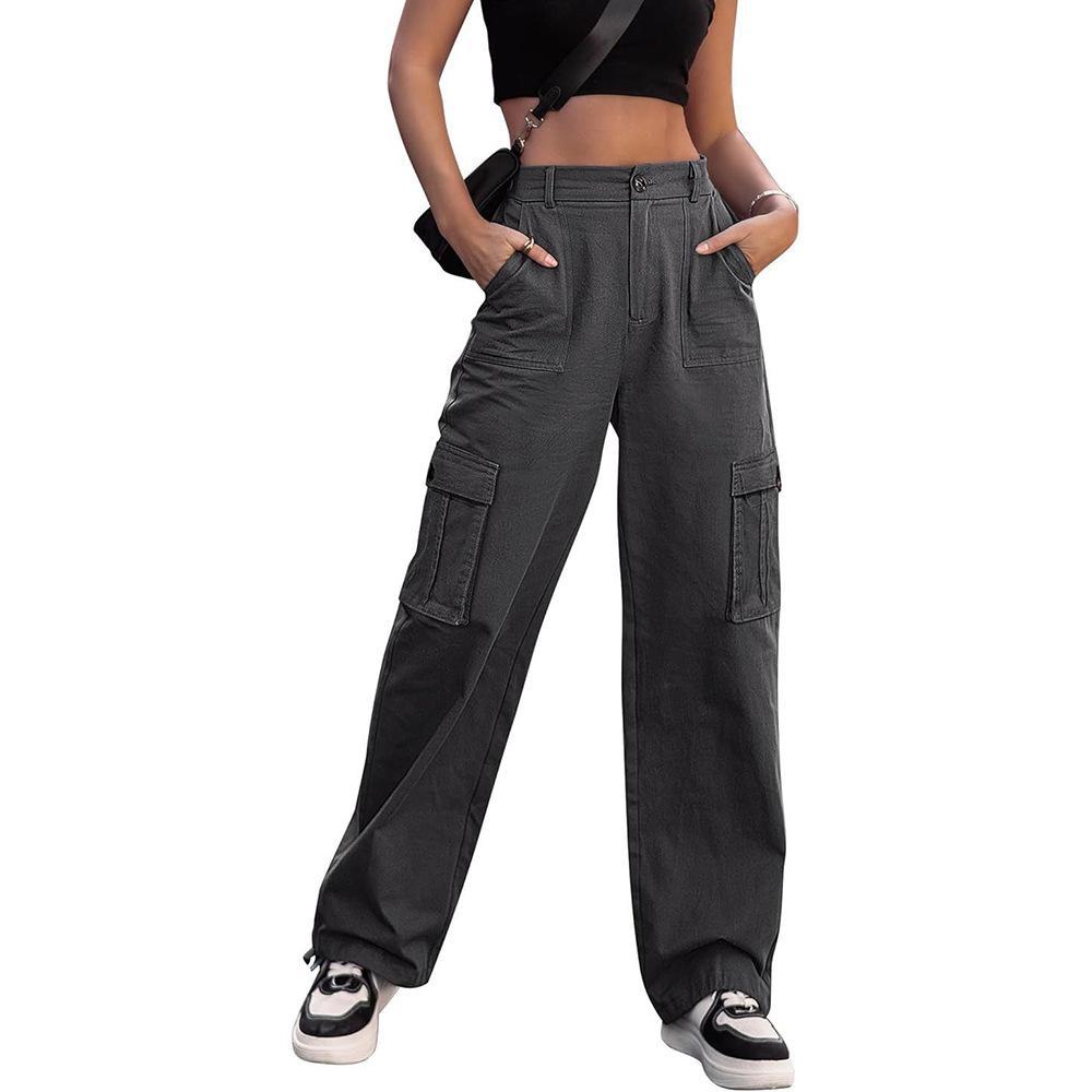 Relaxed Wide-Leg Cargo Pants