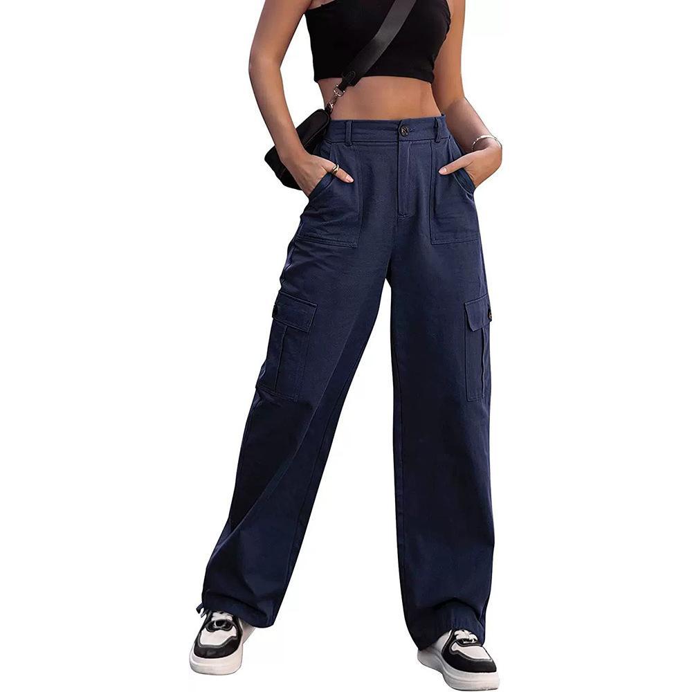 Relaxed Wide-Leg Cargo Pants