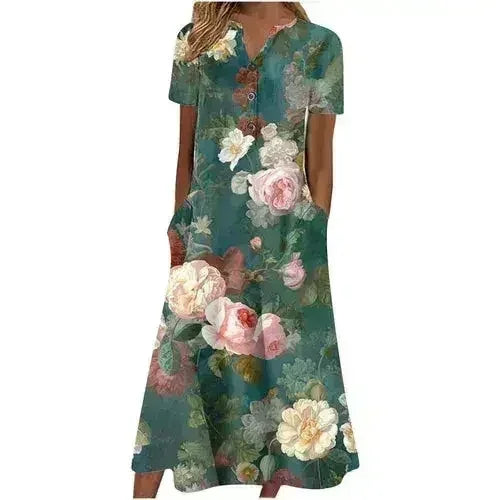 Women's Midi Dress with Pockets