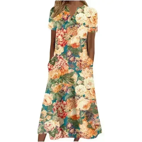 Women's Midi Dress with Pockets